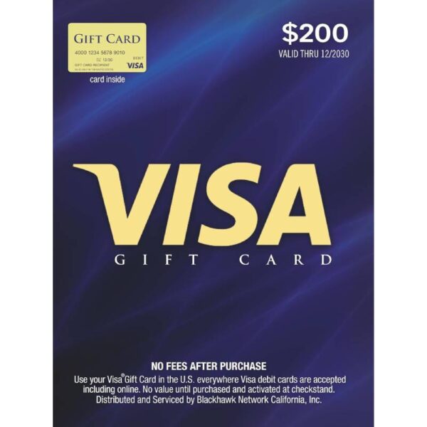 Visa $200 Gift Card